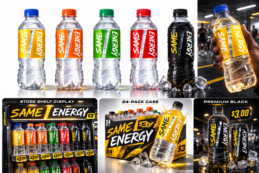 SAME ENERGY Alkaline Water and Spring Water (6PK)